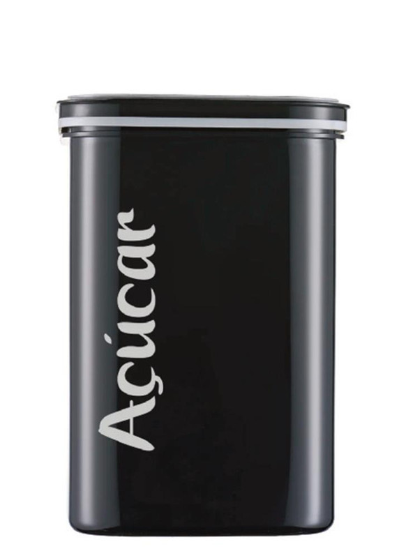 POTE HERMETICO 2L C/ TP SILICONE PRETO AÇUCAR