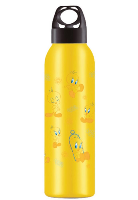 GARRAFA 800ML TAMPA PRETA ANEL PIU PIU