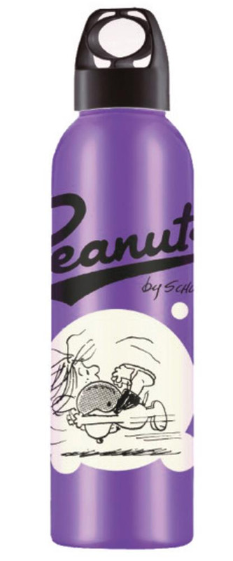 GARRAFA 800ML TAMPA PRETA ANEL SNOOPY