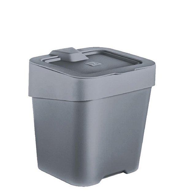 LIXEIRA DE PIA SLIM 2,5L CINZA