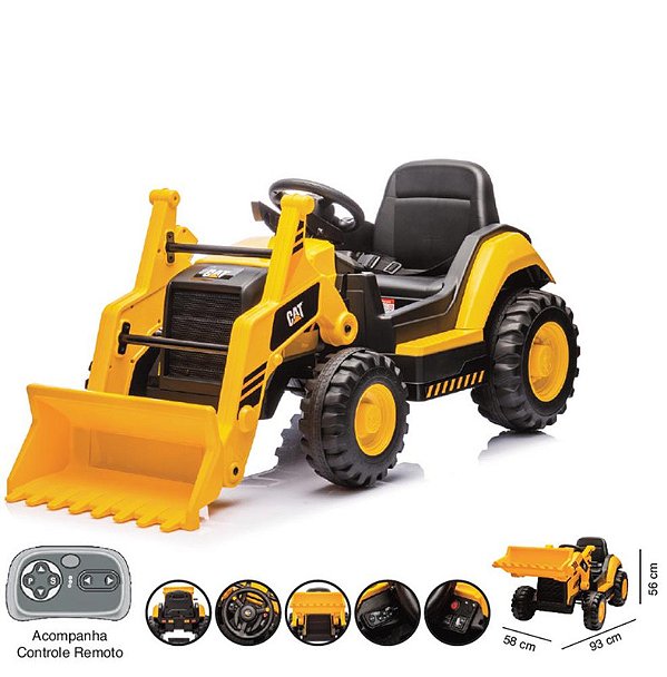 ZIPPY - MINI RETRO ESCAVADEIRA ELETRICO 12V C/ RC