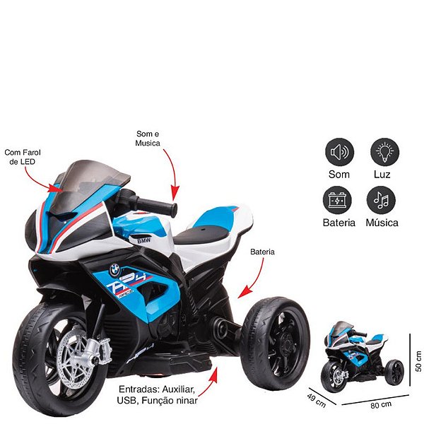 ZIPPY - MINI MOTO ELETRICO 6V BMW