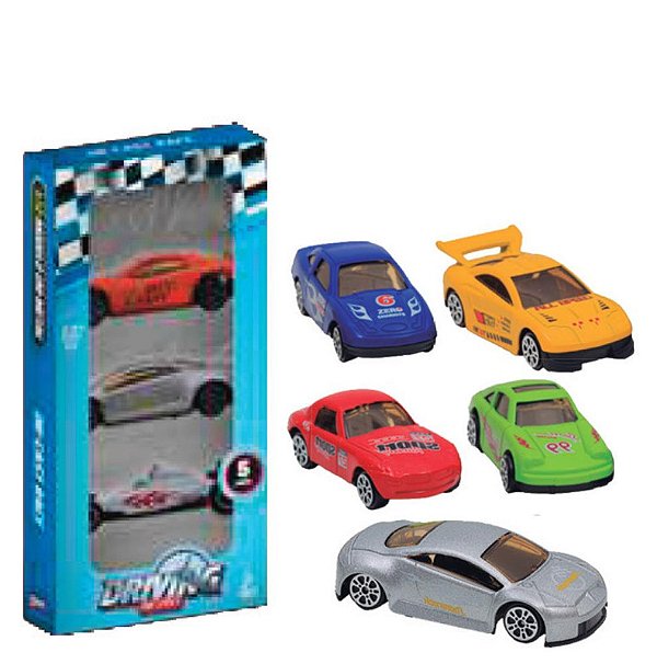 ZIPPY - CARRINHO DIE-CAST RODA LIVRE JG C/ 05 UN