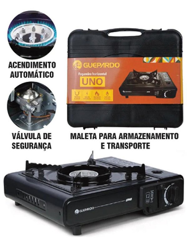 FOGAREIRO UNO C/ IGNIÇÃO AUTOMÁTICA 34 X 25,5 X 8,5 CM
