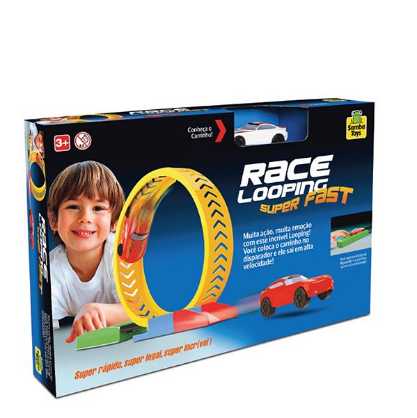 PISTA C/ CARRINHO RACE LOOPING SUPER FAST