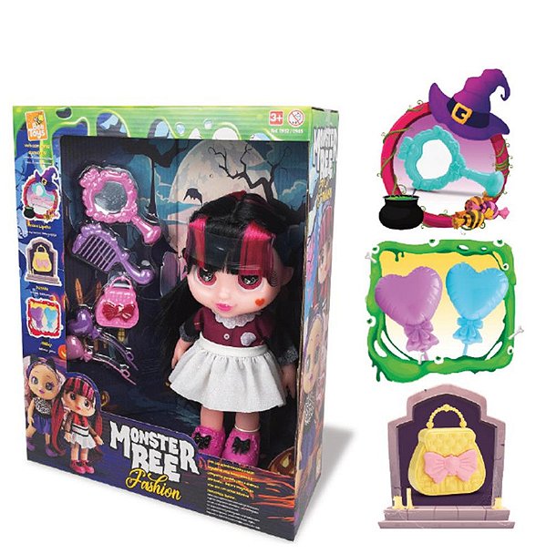 BONECA MONSTER BEE VAMPIRA 29CM C/ ACESSORIOS