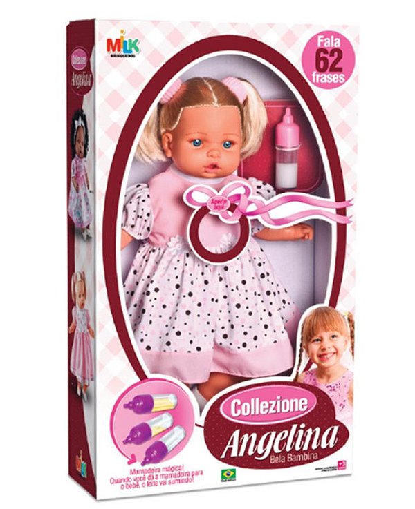 BONECA COLLEZIONE ANGELINA 62 FRASES 48 CM