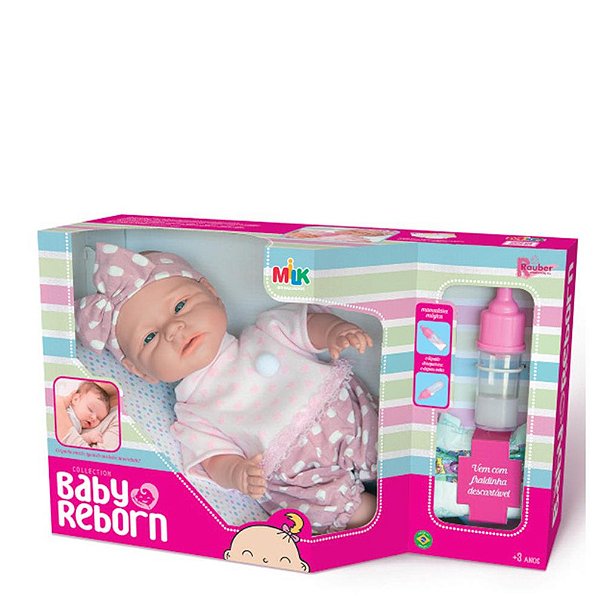 BONECA COLEÇÃO BABY REBORN 34CM