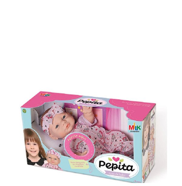 BONECA PEPITA SONS DE BEBÊ 32 CM
