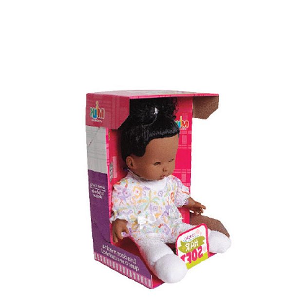 BONECA COLEÇÃO HAIR SOFT NEGRA 30 CM