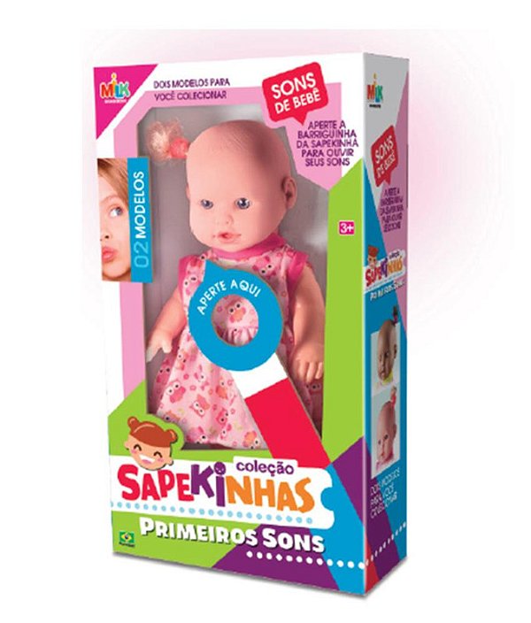 BONECA SAPEKINHA PRIMEIROS SONS 33 CM