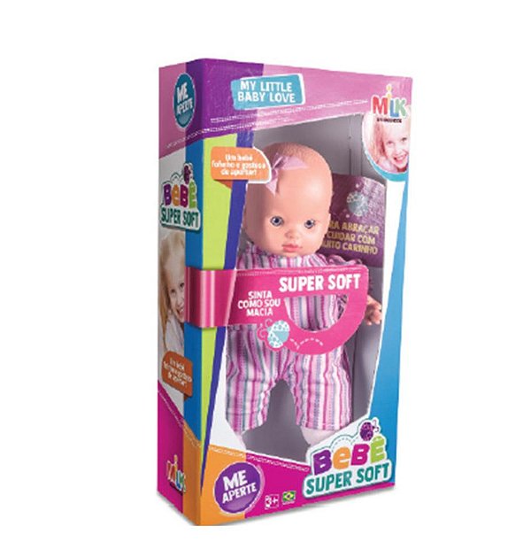 BONECA BEBÊ SUPER SOFT 30 CM