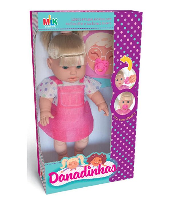 BONECA COLEÇÃO DANADINHAS LOIRA 33 CM