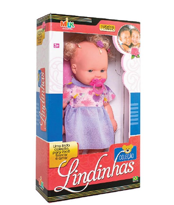BONECA COLEÇÃO LINDINHAS 33 CM