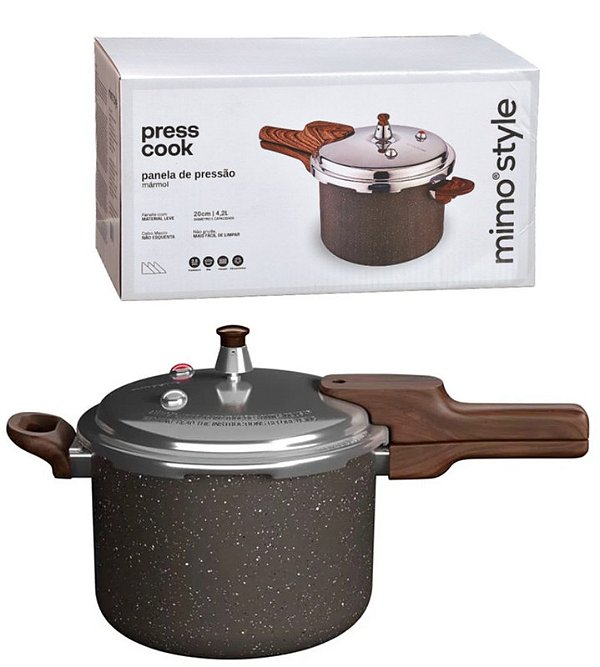 PRESSCOOK - PANELA DE PRESSÃO 4,2L GRAFITE