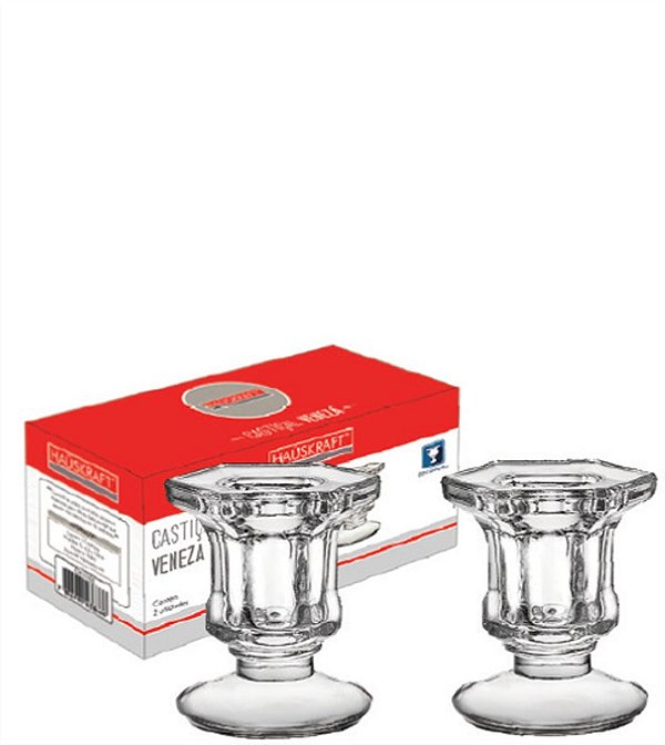 GLASS - CASTICAL VENEZA JG C/ 02 PCS 5,5 X 6 CM