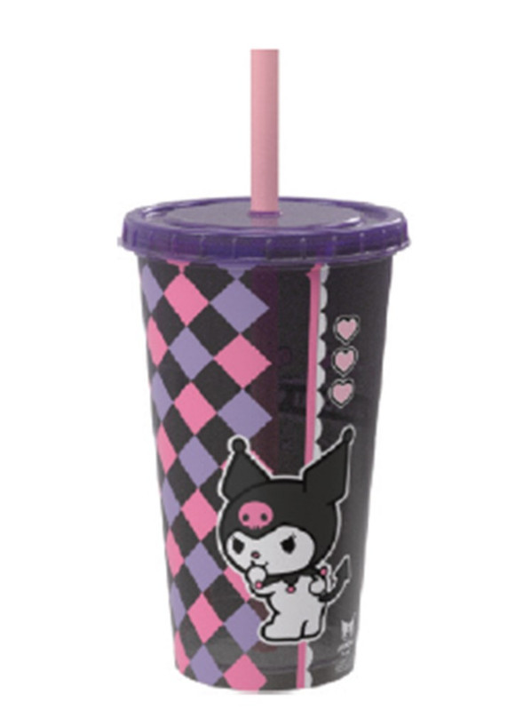 COPO REFRI 500ML HELLO KIT KUROMI - CAIXA C/ 15 PEÇAS