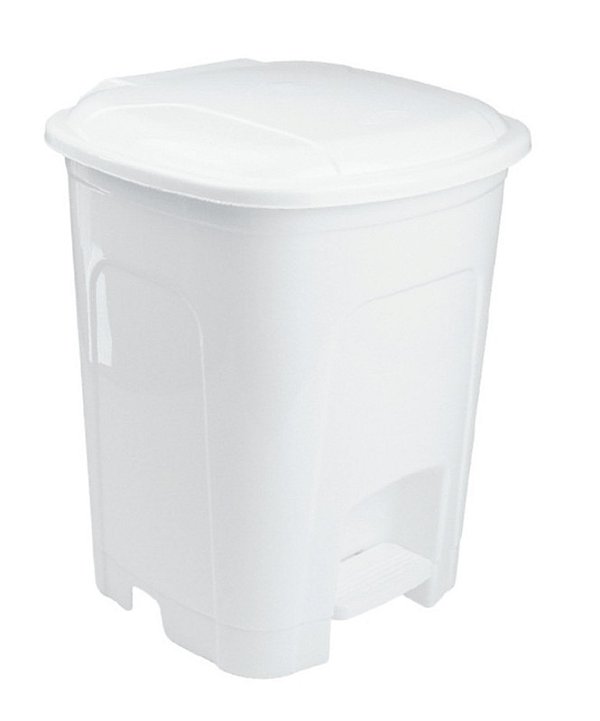 LIXEIRA C/ PEDAL 16L BRANCA