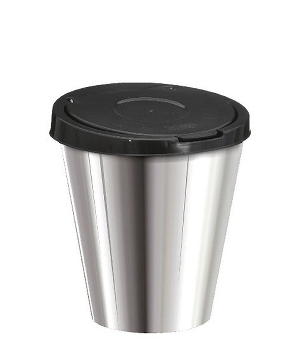 LIXEIRA 5,7L RED C/ TPA CLICK - LABEL PRATA