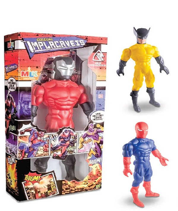 BONECO DE AÇÃO - COLEÇÃO IMPLACAVEIS 41 CM