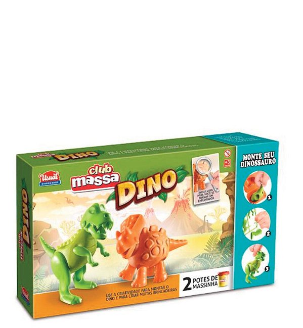 CLUB MASSA DINO COMPLETO C/ 02 POTES (50G)