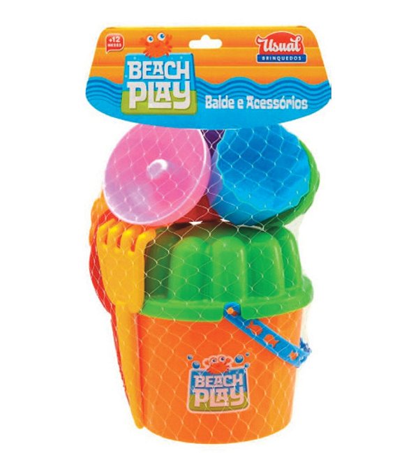 PRAIA - KIT BALDE E ACESSÓRIOS C/ 10 PCS