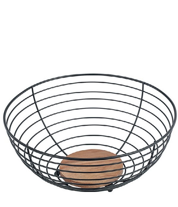 WOOD - CENTRO DE MESA ACACIA IRON 28,5 X 28,5 X 13 CM