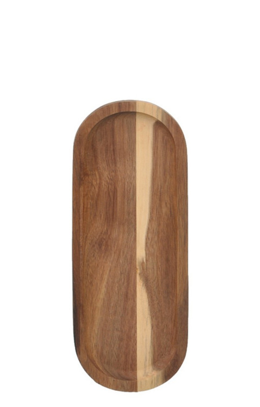 WOOD - BANDEJA OVAL ACACIA 40 X 20 X 2 CM