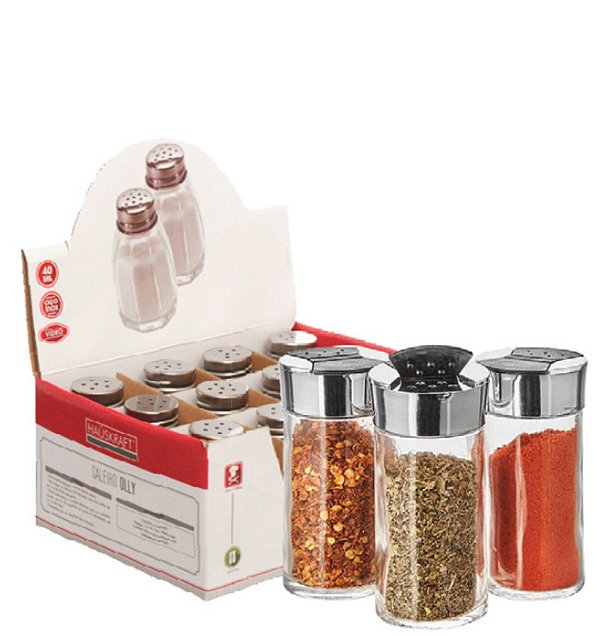 GLASS - PORTA-CONDIMENTO 80ML - 5 X 5 X 10 CM