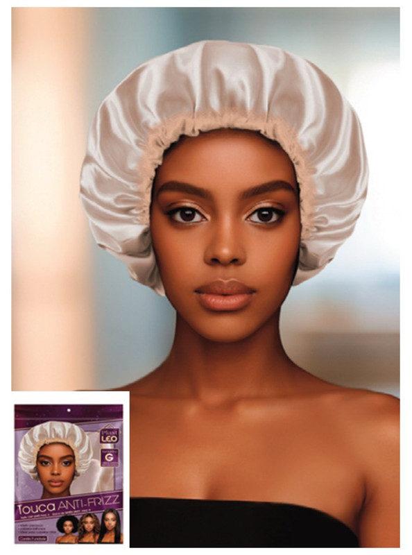 TOUCA DE CETIM ANTI-FRIZZ P/ CABELO LONGO AFRO