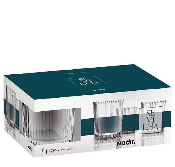 SEVILHA COPO ROCKS 350 ML - JG C/ 06 PCS
