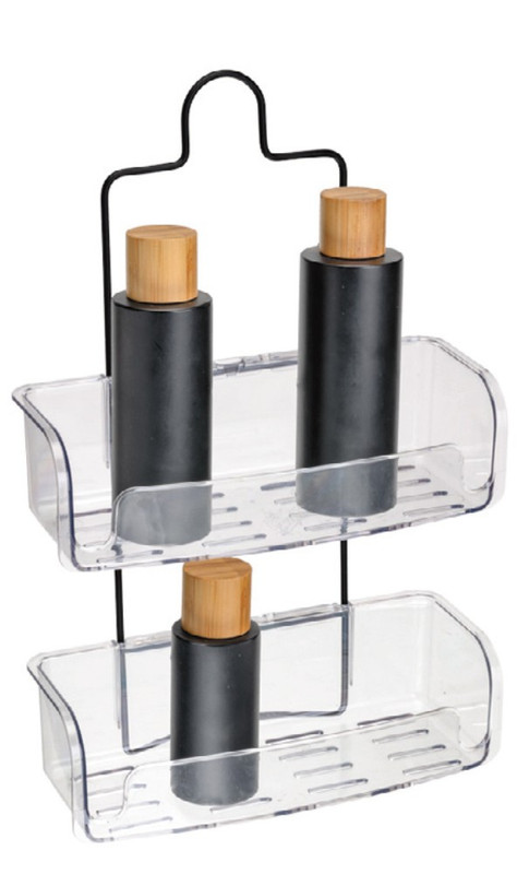 BLACK - PORTA SHAMPOO DUPLO DE REGISTRO PS - 23 X 11 X 35 CM