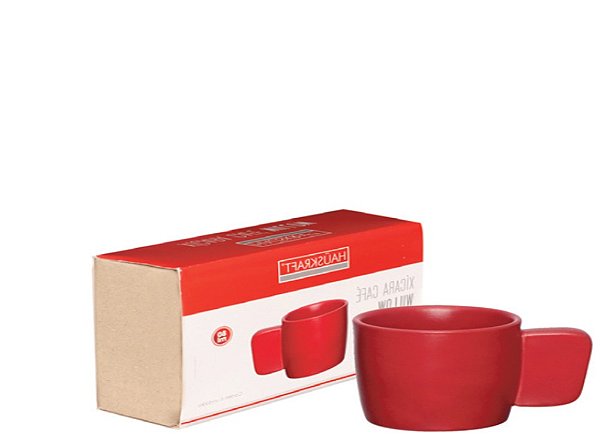 XÍCARA 80ML JG C/ 06 PCS CERÂMICA WILLOW VERMELHO