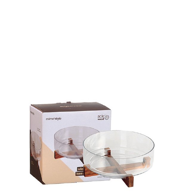 WOOD - SALADEIRA Ø15 X 10 CM C/ BASE ACACIA