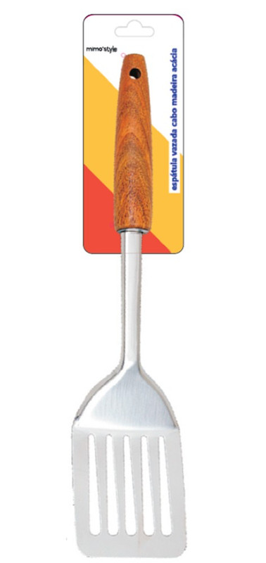 WOOD - ESPÁTULA VAZADA ACACIA 31,5 X 8 X 2,5 CM