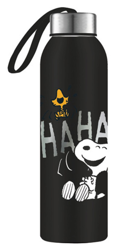 GARRAFA 800ML TAMPA INOX SNOOPY HAHAHA