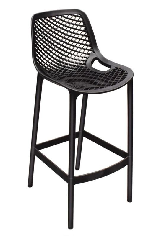 CADEIRA MOSAICO ALTA BISTRO PRETA