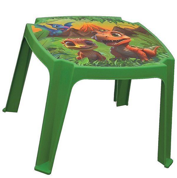 MESA INFANTIL VERDE - LABEL DINOSSAURO