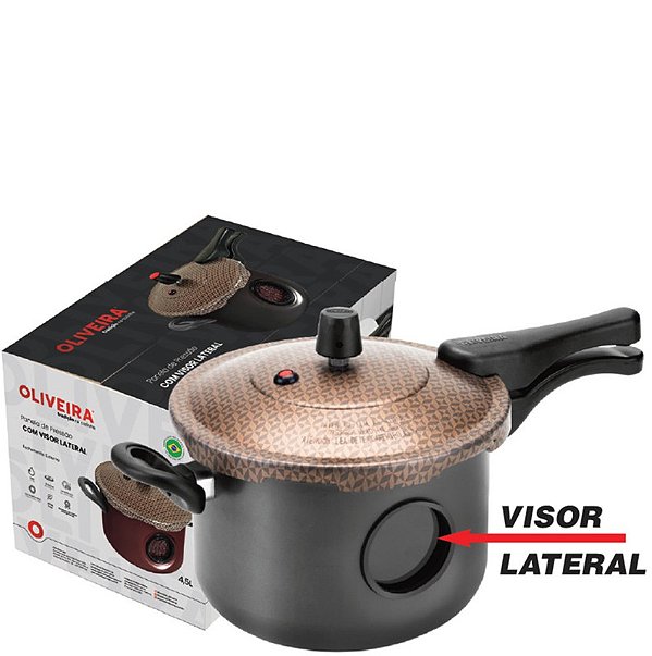 PANELA DE PRESSÃO 4,5L VISOR LATERAL FECHAM. EXT.