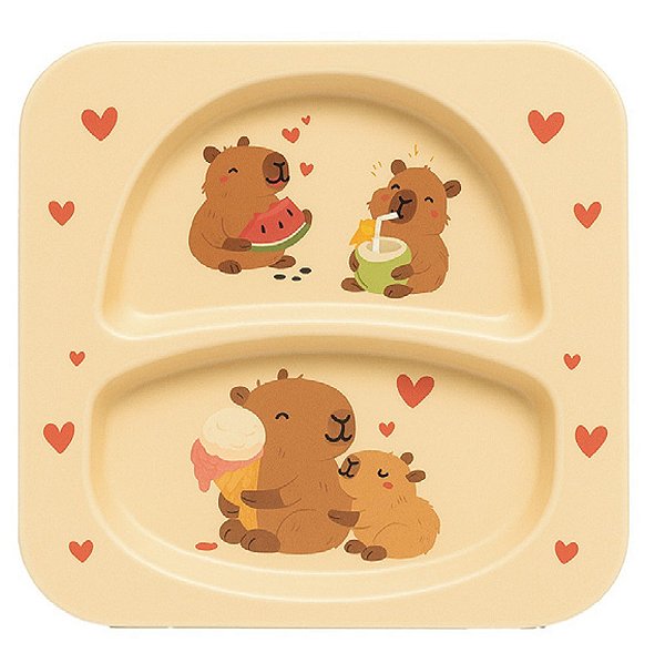 ECOKITCHEN - PRATO P/ REFEICAO INFANTIL CAPIVARA 21 CM