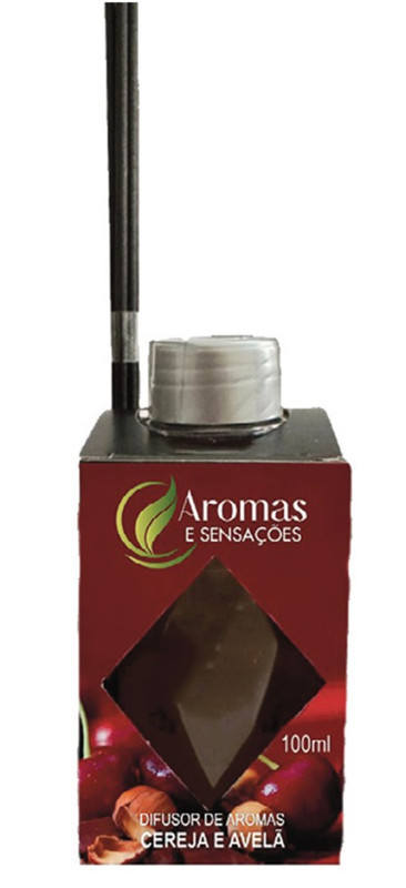 DIFUSOR AROMAS E SENSAÇÕES 100ML CEREJA & AVELÃ  - CAIXA C/ 12 PEÇAS