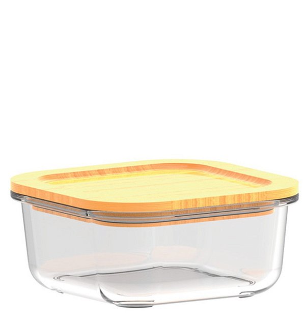 MARINEX BAMBOO - POTE QUAD 830ML - CAIXA C/ 6 PEÇAS