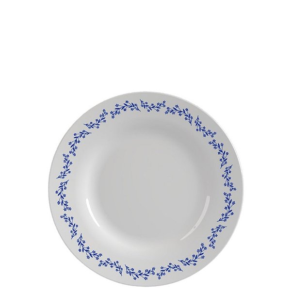 OPALINE MENU PRATO SOBREMESA 19 CMS AZUL DEC - CAIXA C/ 24 PEÇAS