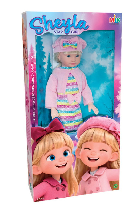 BONECA SHEYLA STAR GIRL 52 CM