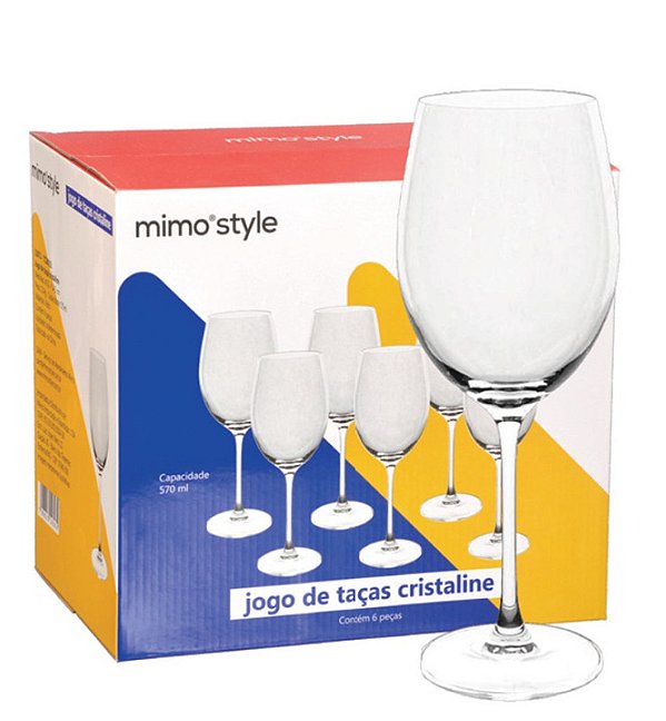 TACA CRISTALINE 570 ML - JG C/ 06 PCS