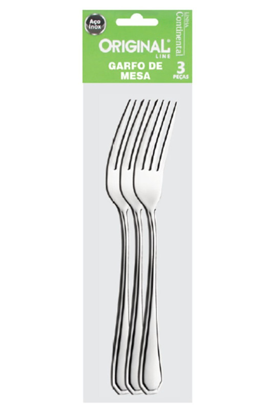 CONTINENTAL - GARFO DE MESA JG C/ 03 PCS