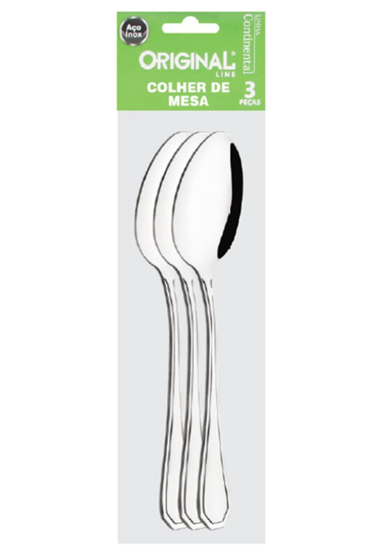 CONTINENTAL - COLHER DE MESA JG C/ 03 PCS