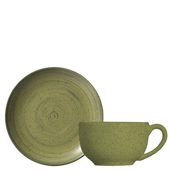 KYA OLIVE - XICARA CHA C/ PIRES 250 ML - CAIXA C/ 6 PEÇAS