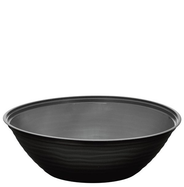 VASO REDONDO ONDULADO 12L PRETO