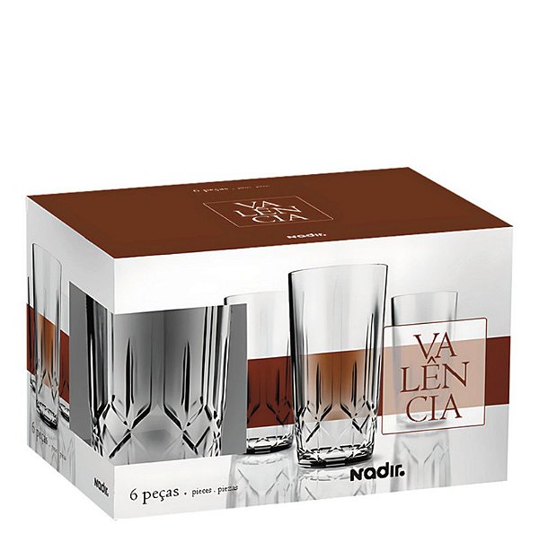 VALENCIA COPO LONG DRINK 395 ML - JG C/ 06 PCS